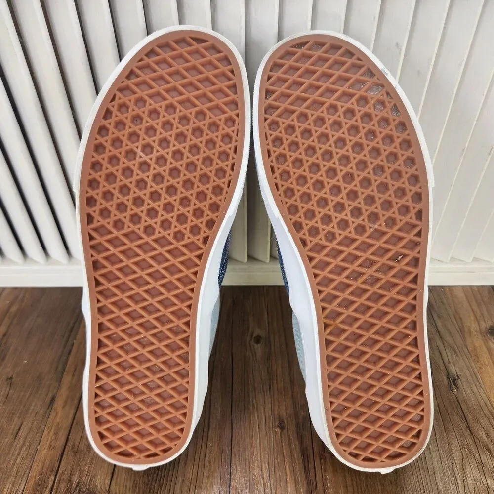 Vans Classic Slip-On Together As Ourselves Sneakers Mens Sz 9.5 Blue Pride Shoes